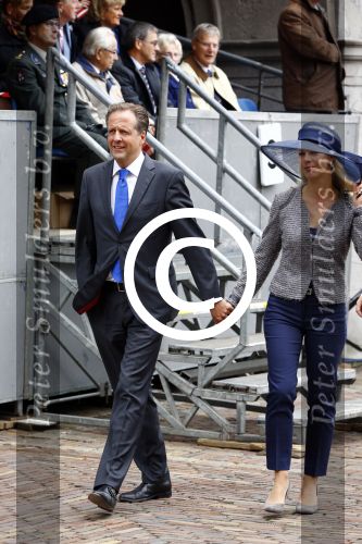Den Haag 17 september 2013
Prinsjesdag op het binnenhof.
Alexander Pechtold met zijn vrouw