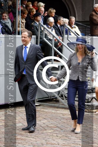 Den Haag 17 september 2013
Prinsjesdag op het binnenhof.
Alexander Pechtold met zijn vrouw