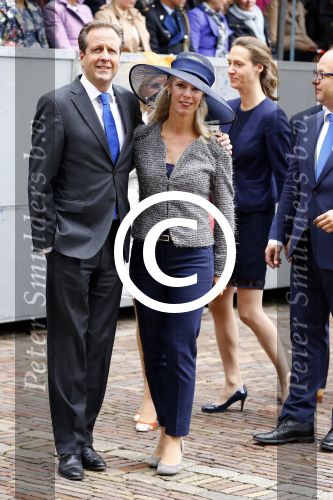 Den Haag 17 september 2013
Prinsjesdag op het binnenhof.
Alexander Pechtold met zijn vrouw