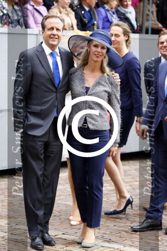 Den Haag 17 september 2013
Prinsjesdag op het binnenhof.
Alexander Pechtold met zijn vrouw