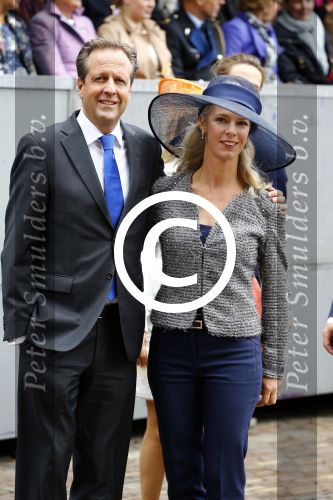 Den Haag 17 september 2013
Prinsjesdag op het binnenhof.
Alexander Pechtold met zijn vrouw