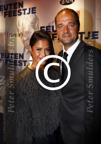 Amsterdam 14 oktober 2013
Premiere Feuten in Tuschinski. Anna Alicia Skilas met Kees Boot