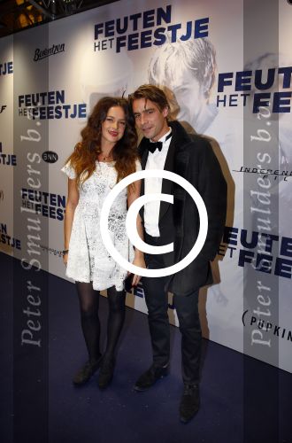 Amsterdam 14 oktober 2013
Premiere Feuten in Tuschinski. Anna Speller met vriend