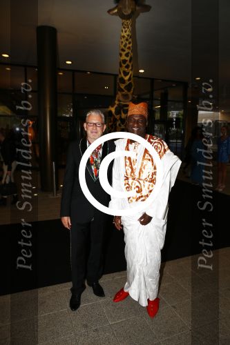Amsterdam 5 oktober 2013
Orange babies gala in het okura hotel.
John Kattenburg en Baba Sylla