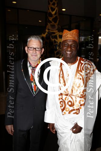 Amsterdam 5 oktober 2013
Orange babies gala in het okura hotel.
John Kattenburg en Baba Sylla
