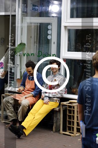 Amsterdam 8 oktober 2013
Opnames hartenstraat onder regie van Sanne Vogel met op de set Marwan Kenzami Benja Bruining Bracha v Doesburgh  Gigi ravelli en ...