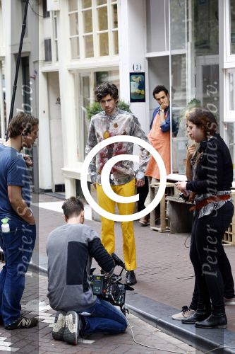 Amsterdam 8 oktober 2013
Opnames hartenstraat onder regie van Sanne Vogel met op de set Marwan Kenzami Benja Bruining Bracha v Doesburgh  Gigi ravelli en ...