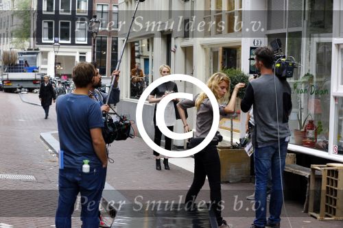 Amsterdam 8 oktober 2013
Opnames hartenstraat onder regie van Sanne Vogel met op de set Marwan Kenzami Benja Bruining Bracha v Doesburgh  Gigi ravelli en ...