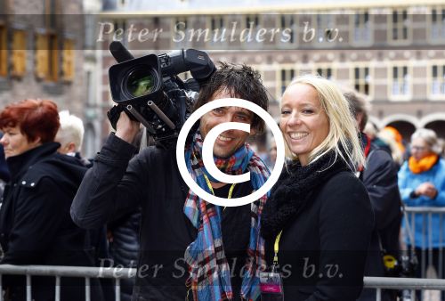 Den Haag 17 september 2013
Prinsjesdag op het binnenhof. cameraman Jaap