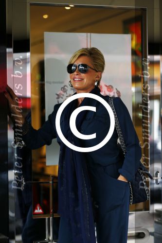 Amsterdam 24 september 2013
Connie Breukhoven op weg naar juwelier Bodes en Bode