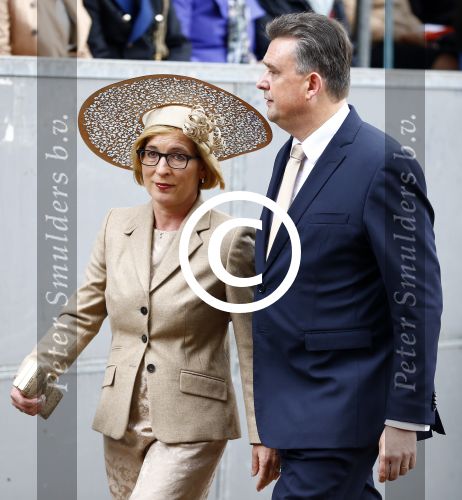 Den Haag 17 september 2013
Prinsjesdag op het binnenhof. Emile Roemer met vrouw