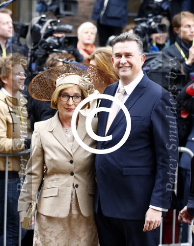 Den Haag 17 september 2013
Prinsjesdag op het binnenhof. Emile Roemer met vrouw