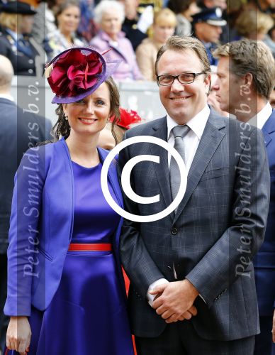 Den Haag 17 september 2013
Prinsjesdag op het binnenhof. Fleur Agema met broer