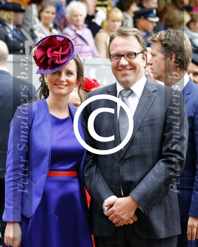 Den Haag 17 september 2013
Prinsjesdag op het binnenhof. Fleur Agema met broer