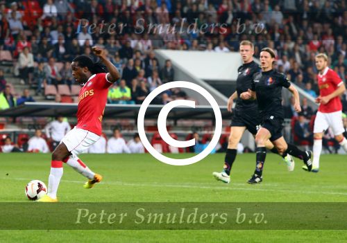Eindhoven, 25 September 2013 
KNVB beker wedstrijd PSV-Telstar, eindstand 4-1
Florian Jozefzoon
Foto Daan Huizing