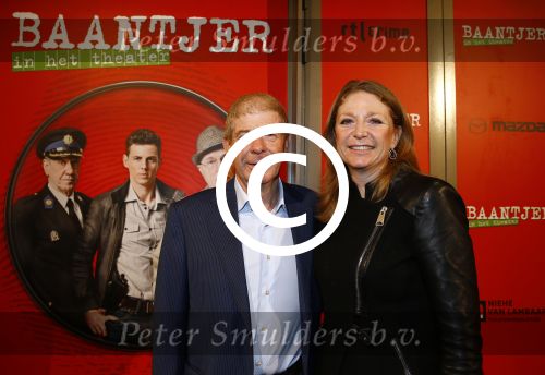 Amsterdam 7 oktober 2013
Premiere Baantjer in het nieuwe de la mar theater. Frits Barend met dochter Kim