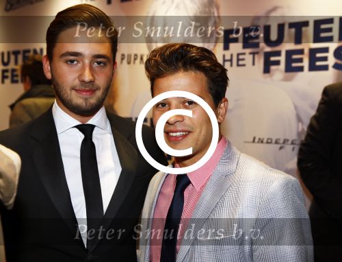 Amsterdam 14 oktober 2013
Premiere Feuten in Tuschinski. Geza Weisz met Nathan Moszkowicz
