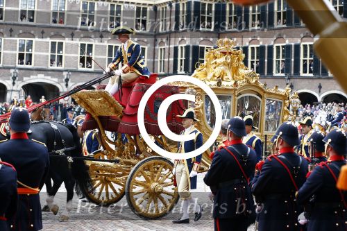 Den Haag 17 september 2013
De eerste keer prinsjesdag met Koning Willem Alexander Koningin Maxima Prinses Laurentien en Prins Constantijn