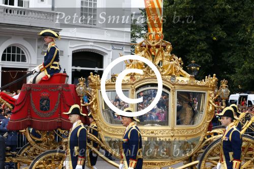 Den Haag 17 september 2013
De eerste keer prinsjesdag met Koning Willem Alexander Koningin Maxima Prinses Laurentien en Prins Constantijn