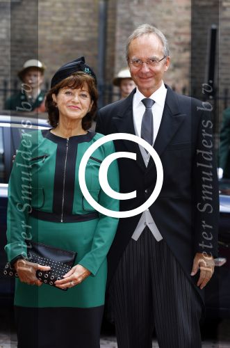 Den Haag 17 september 2013
Prinsjesdag op het binnenhof. Henk kamp met vrouw