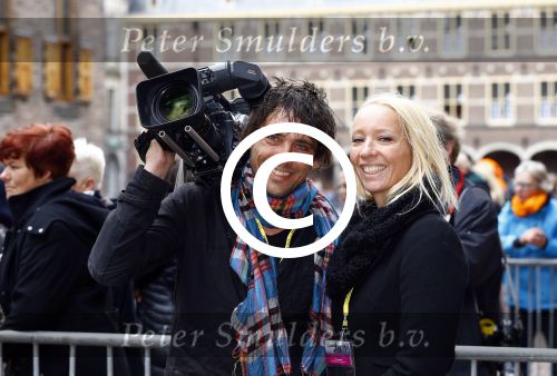 Den Haag 17 september 2013
Prinsjesdag op het binnenhof. cameraman Jaap