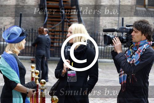 Den Haag 17 september 2013
Prinsjesdag op het binnenhof. Jet Bussemaker met man