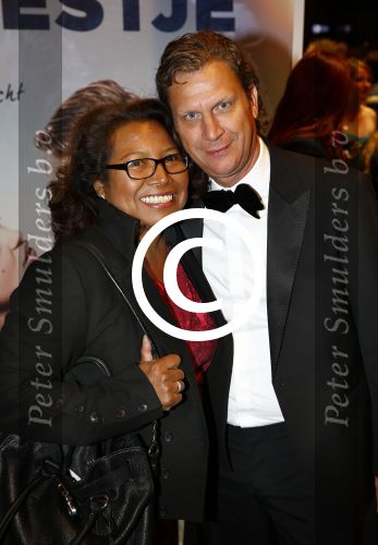 Amsterdam 14 oktober 2013
Premiere Feuten in Tuschinski. Justine Pelmelay met vriend en neef en nicht
