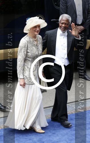 Amsterdam, 30 april 2013
Inhuldiging Koning Willem Alexander en Koningin Maxima
Kofi Annan met zijn vrouw Maria Annan
Foto Peter Smulders BV