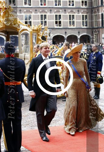 Den Haag 17 september 2013
De eerste keer prinsjesdag met Koning Willem Alexander Koningin Maxima Prinses Laurentien en Prins Constantijn