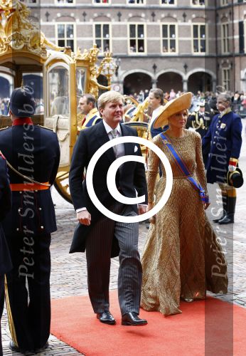 Den Haag 17 september 2013
De eerste keer prinsjesdag met Koning Willem Alexander Koningin Maxima Prinses Laurentien en Prins Constantijn