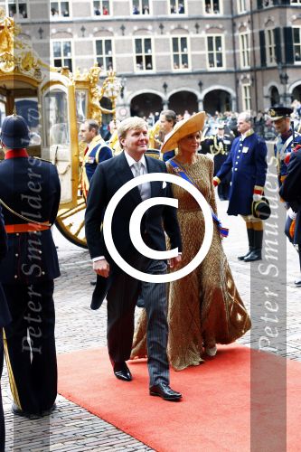 Den Haag 17 september 2013
De eerste keer prinsjesdag met Koning Willem Alexander Koningin Maxima Prinses Laurentien en Prins Constantijn