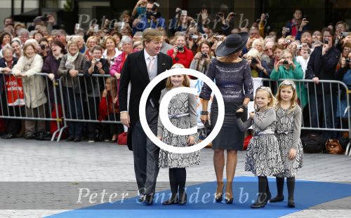 Apeldoorn 5 oktober 2013
Zijne Koninklijke Hoogheid Prins Jaime de Bourbon de Parme en Viktï¿½ria Cservenyï¿½k trouwen in de kerk onze lieve vrouwe ten hemelopneming in Apeldoorn. Koning Willem Alexander Koningin Maxima en de prinsessen Amalia Alexia en Ariane