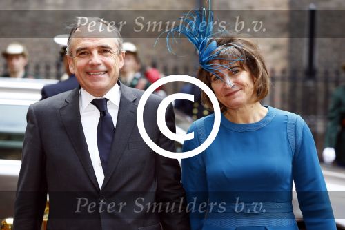 Den Haag 17 september 2013
Prinsjesdag op het binnenhof. Lilianne Ploumen met man