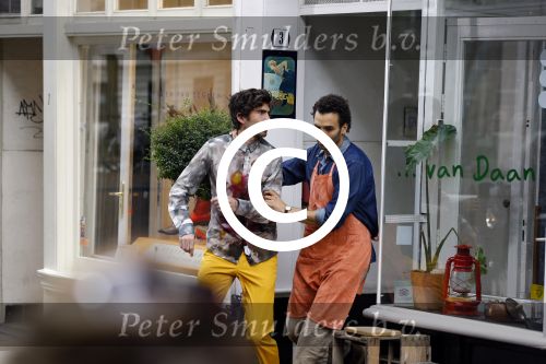 Amsterdam 8 oktober 2013
Opnames hartenstraat onder regie van Sanne Vogel met op de set Marwan Kenzami Benja Bruining Bracha v Doesburgh  Gigi ravelli en ...