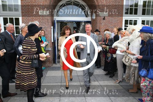 Blaricum, 17 September 2013
Trouwen Liz Snoijink met Nicolaas den Burg
Porgy Franssen met zijn vrouw Sofie Franssen
Foto Peter Smulders BV