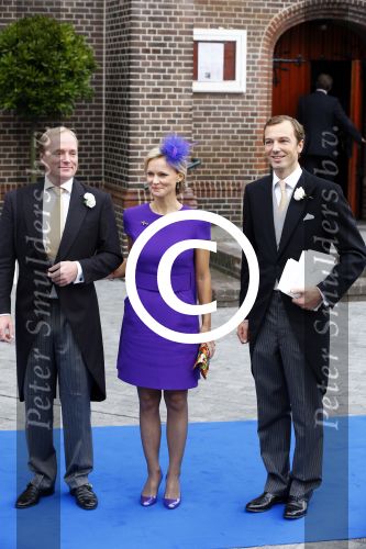 Apeldoorn 5 oktober 2013
Zijne Koninklijke Hoogheid Prins Jaime de Bourbon de Parme en Viktï¿½ria Cservenyï¿½k trouwen in de kerk onze lieve vrouwe ten hemelopneming in Apeldoorn.Prinses Caroline met man Albert Brenninkmeijer en man Prins Carlos