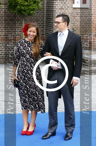 Apeldoorn 5 oktober 2013
Zijne Koninklijke Hoogheid Prins Jaime de Bourbon de Parme en Viktï¿½ria Cservenyï¿½k trouwen in de kerk onze lieve vrouwe ten hemelopneming in Apeldoorn. Prinses Juliana en haar broer Prins Nicolas