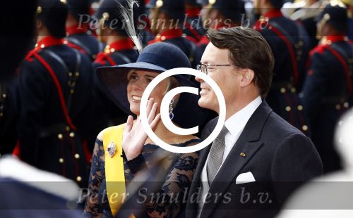 Den Haag 17 september 2013
De eerste keer prinsjesdag met Koning Willem Alexander Koningin Maxima Prinses Laurentien en Prins Constantijn