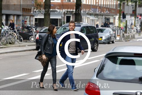 Amsterdam 12 oktober 2013
Rafael v d Vaart en Sabia Boulahrouz hebben in het amstel hotel geslapen en gan daarna lunchen met de ouders van Rafael, Ramon en Lolita bij restaurant Oceania op de scheldestraat.