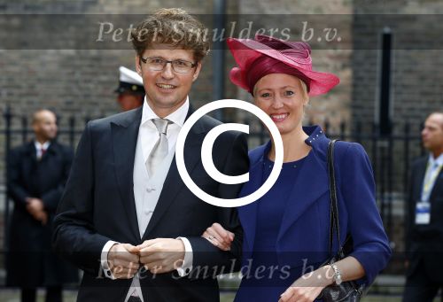 Den Haag 17 september 2013
Prinsjesdag op het binnenhof. Sander Dekker met vrouw