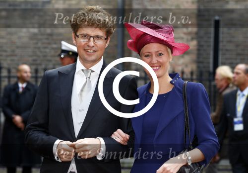 Den Haag 17 september 2013
Prinsjesdag op het binnenhof. Sander Dekker met vrouw