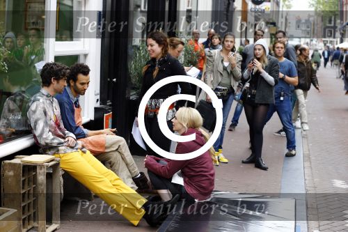 Amsterdam 8 oktober 2013
Opnames hartenstraat onder regie van Sanne Vogel met op de set Marwan Kenzami Benja Bruining Bracha v Doesburgh  Gigi ravelli en ...