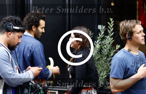 Amsterdam 8 oktober 2013
Opnames hartenstraat onder regie van Sanne Vogel met op de set Marwan Kenzami Benja Bruining Bracha v Doesburgh  Gigi ravelli en ...