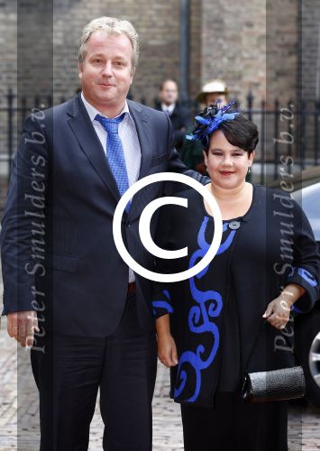 Den Haag 17 september 2013
Prinsjesdag op het binnenhof. Sharon Dijksma met man