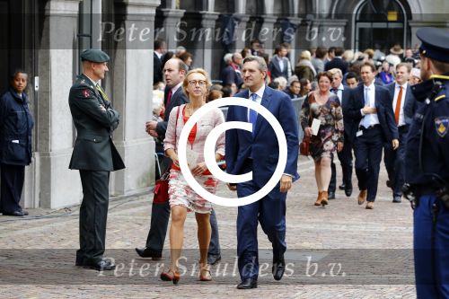 Den Haag 17 september 2013
Prinsjesdag op het binnenhof. Sybrand Buma met vrouw