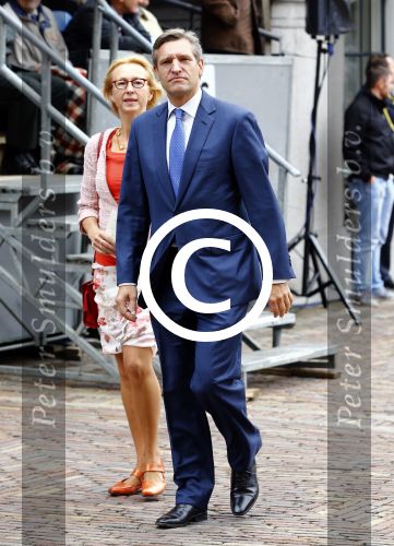 Den Haag 17 september 2013
Prinsjesdag op het binnenhof. Sybrand Buma met vrouw