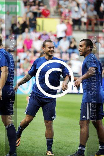 Eindhoven, 19 juli 2013
Afscheidswedstrijd van Mark v Bommel in het psv stadion. 
Wesley Sneijder
Peter Smulders bv