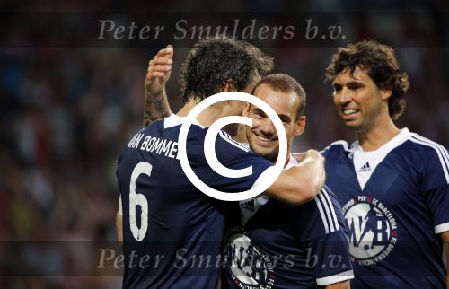 Eindhoven, 19 juli 2013
Afscheidswedstrijd van Mark v Bommel in het psv stadion. 
Wesley Sneijder
Peter Smulders bv
