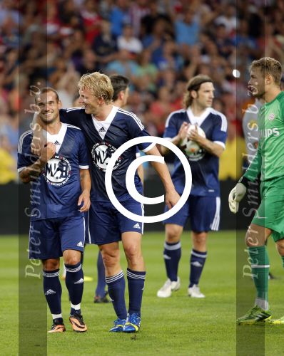 Eindhoven, 19 juli 2013
Afscheidswedstrijd van Mark v Bommel in het psv stadion. 
Wesley Sneijder
Peter Smulders bv