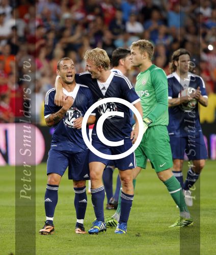 Eindhoven, 19 juli 2013
Afscheidswedstrijd van Mark v Bommel in het psv stadion. 
Wesley Sneijder
Peter Smulders bv